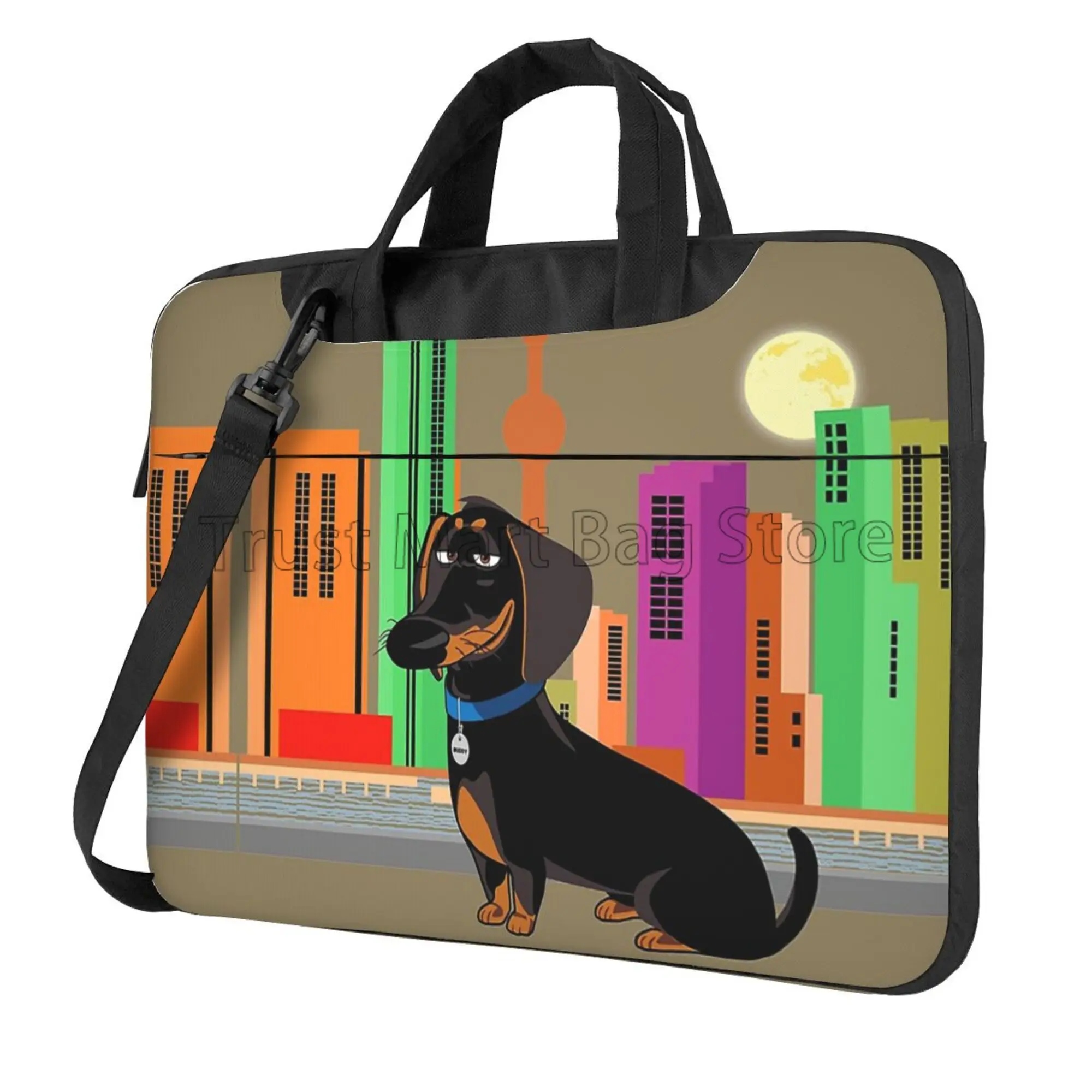 Laptop Accessories Organizer Bag - Schattige Teckelprint Laptop Draagtas Notebook Ultrabook