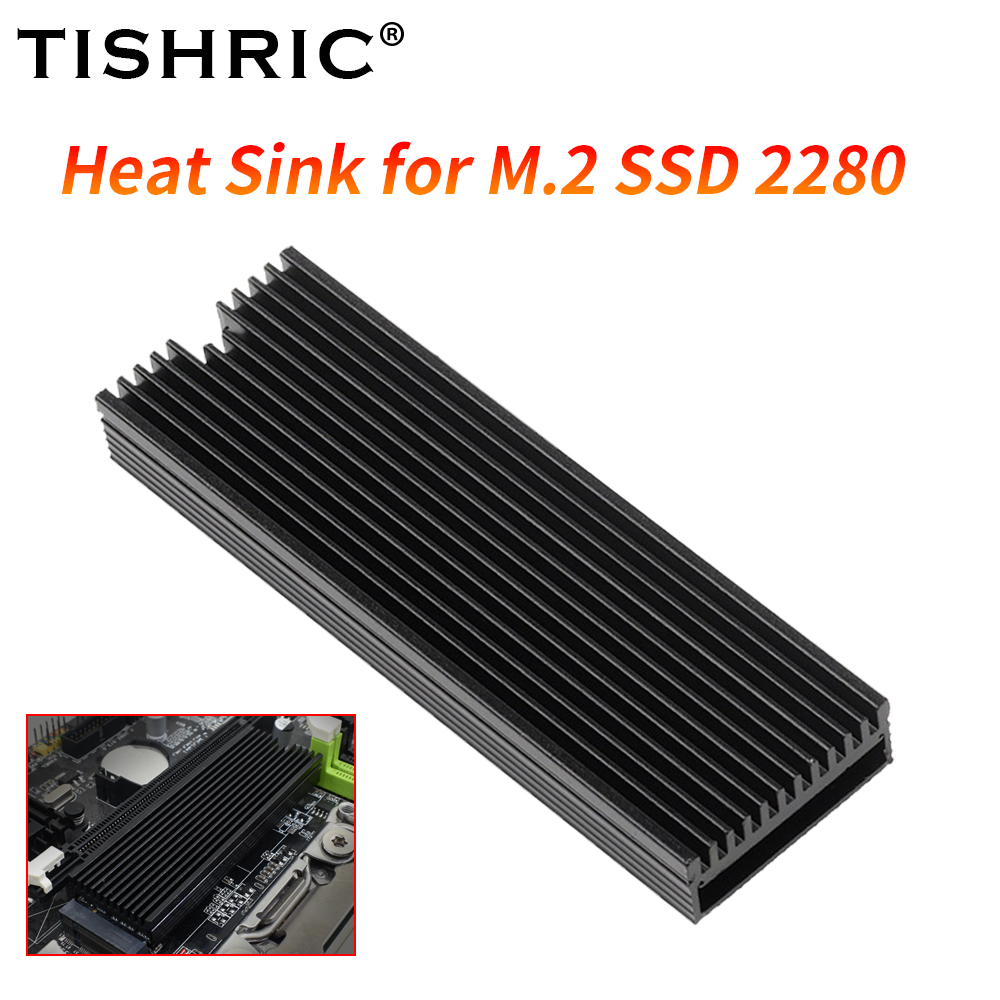 Laptop Accessories Cooling Pad - TISHRIC M.2 SSD Heatsink 2280 Aluminium