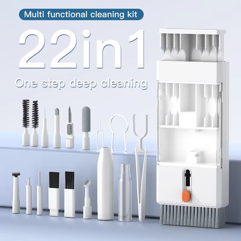 Screen Cleaning Kit - 22-in-1 reinigingsset voor telefoontoetsenbord Laptopreiniger Gereedschap