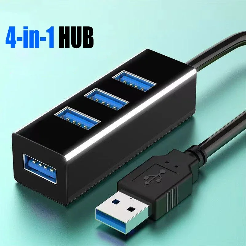 Laptop Accessories All In One - Mini 4-poorts USB 2.0 splitterhub, hoge