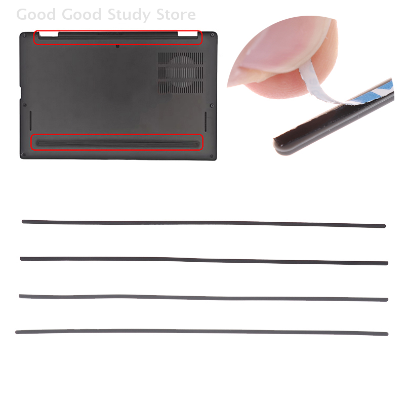 Laptop Accessories Sleeve - 1/2 Stuks Laptop Rubber Strips Computer