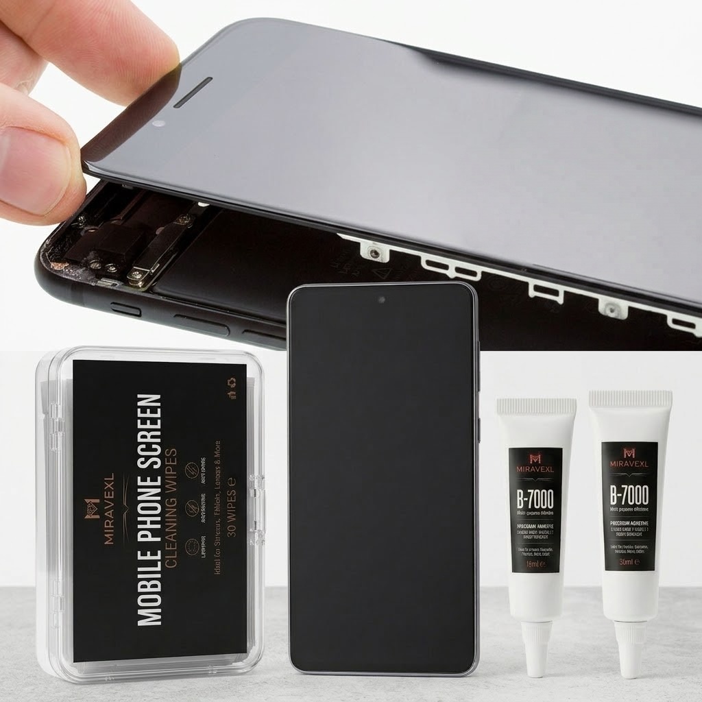 Screen Cleaning Kit - Reparatieset voor telefoonscherm demontage 15ml 25ml