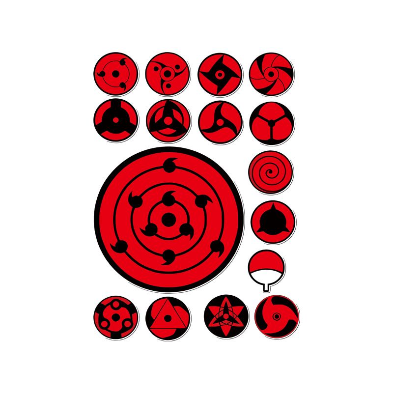 Laptop Accessories Price - Sharingan Eye Die-cut Sticker Set Waterdichte