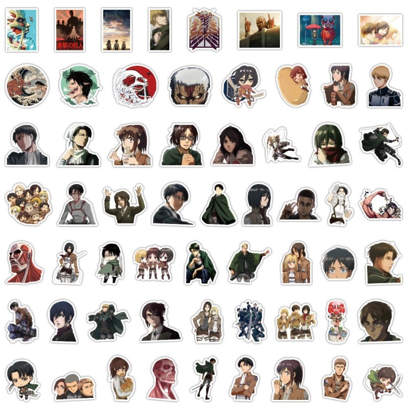 Accessories Laptop - 60 stuks Attack on Titan Anime