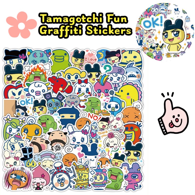 Accessories Laptop - Japanse Tamagotchi-stickers Elektronisch huisdier Mametchi Kuchipatchi