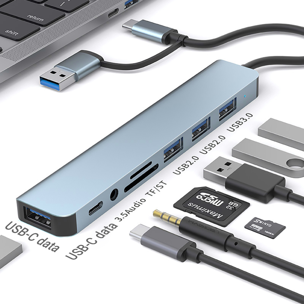 Laptop Accessories Officeworks - 9-in-1 Dual Head USB-dockingstation USB-A &
