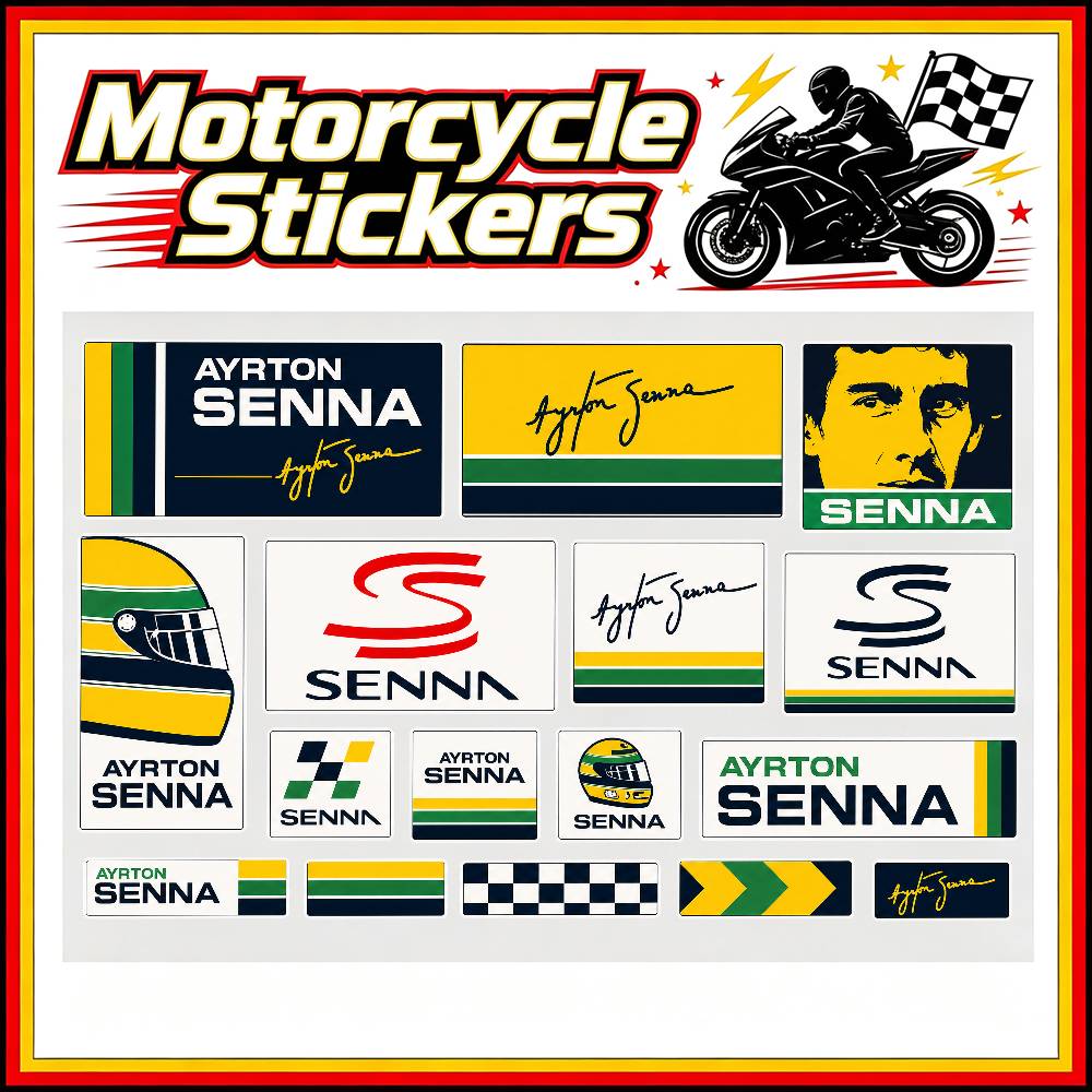 Laptop Accessories Price - A-Ayrton S-Senna Stickers Auto Carrosserie Bumper