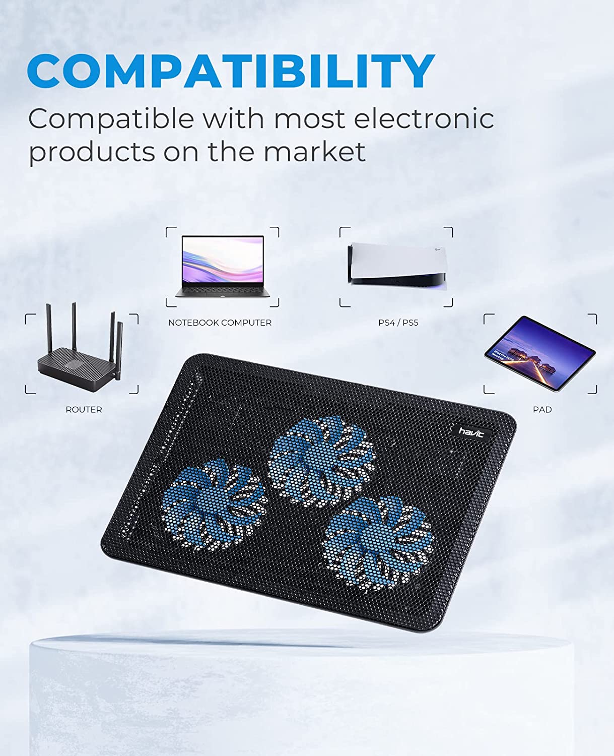Laptopkoelpad, HV-F2056 15,6